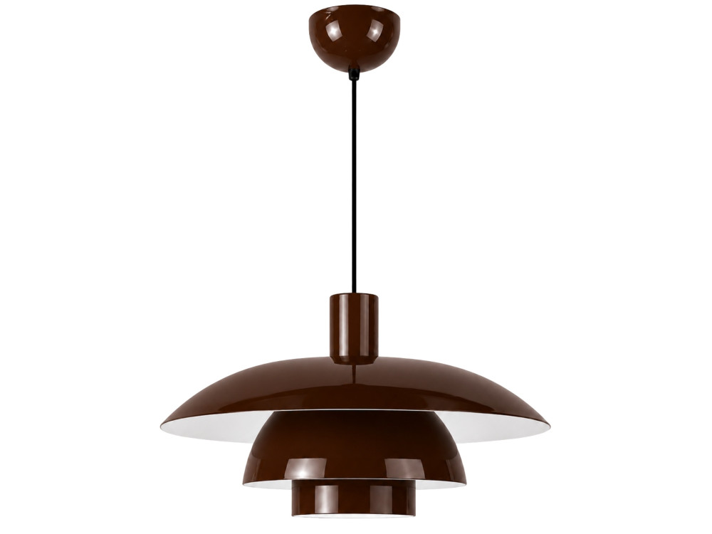 "Layer" Metal Pendant Light - 45 x 45 cm - Brown