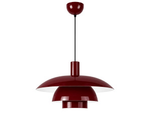 "Layer" Metal Pendant Light - 45 x 45 cm - Bordeaux