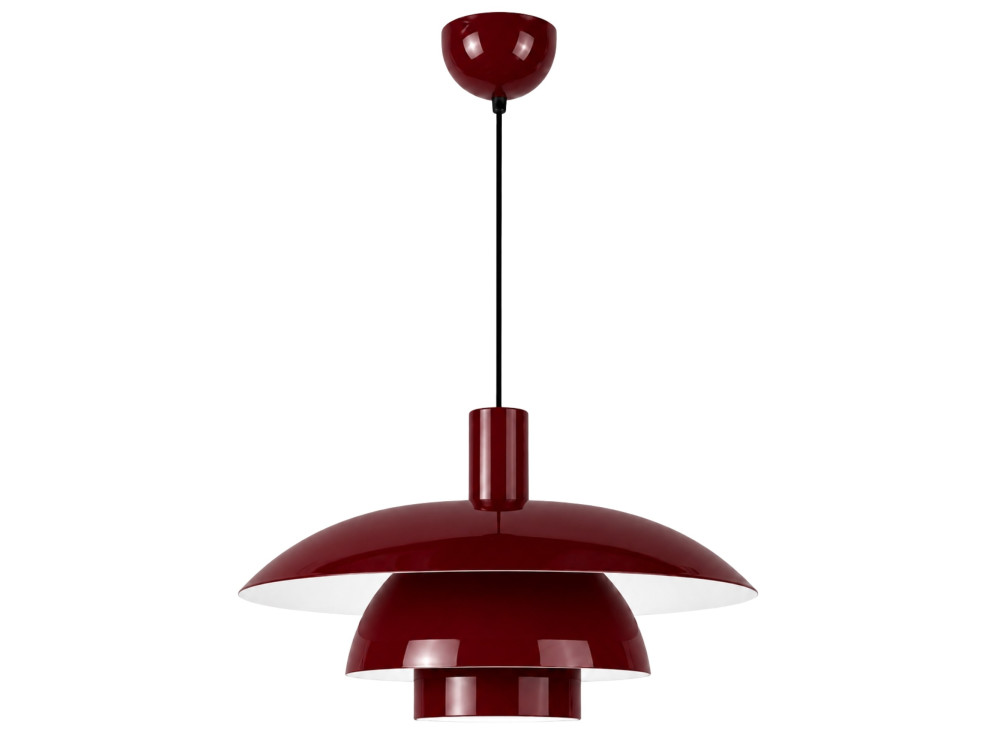 "Layer" Metal Pendant Light - 45 x 45 cm - Bordeaux