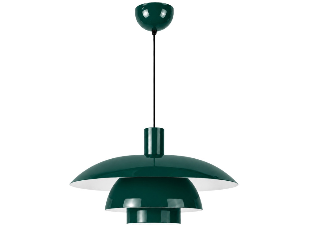 "Layer" Metal Pendant Light - 45 x 45 cm - Dark Green