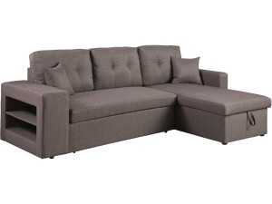 Convertible corner sofa "Axel" - Taupe