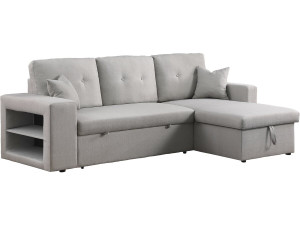 Axel convertible/reversible corner sofa - 3 seats - Light grey