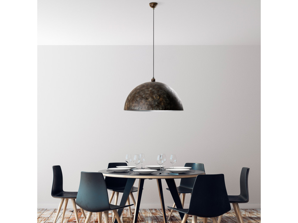 "Kure" Metal Pendant Light - 60 x 60 cm - Antique