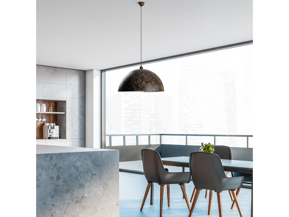 "Kure" Metal Pendant Light - 60 x 60 cm - Antique