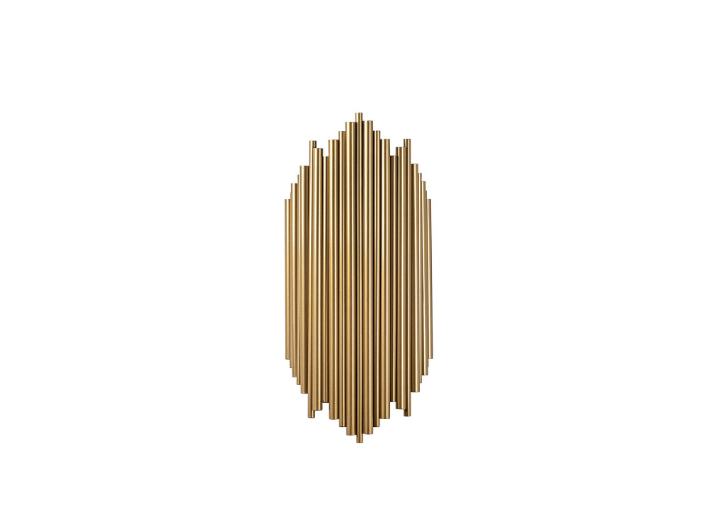 "Kara" Metal Wall Sconce - 18 x 8 cm - Yellow
