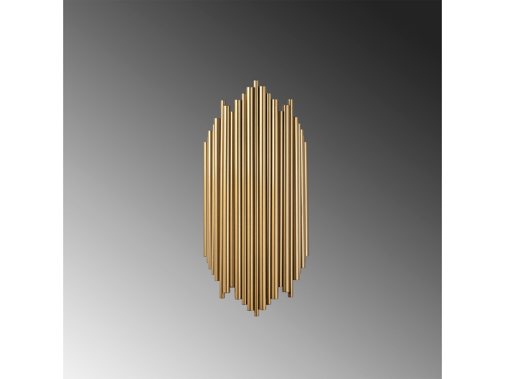 "Kara" Metal Wall Sconce - 18 x 8 cm - Yellow