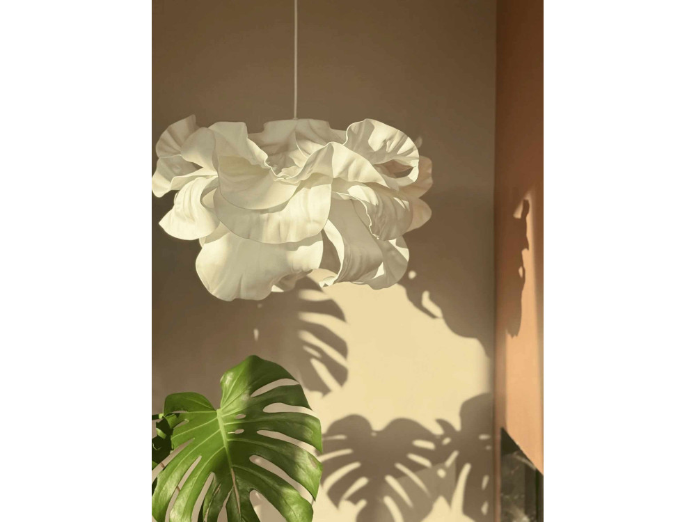 "MOD0007" Plastic Pendant Light - 48 x 48 cm - White