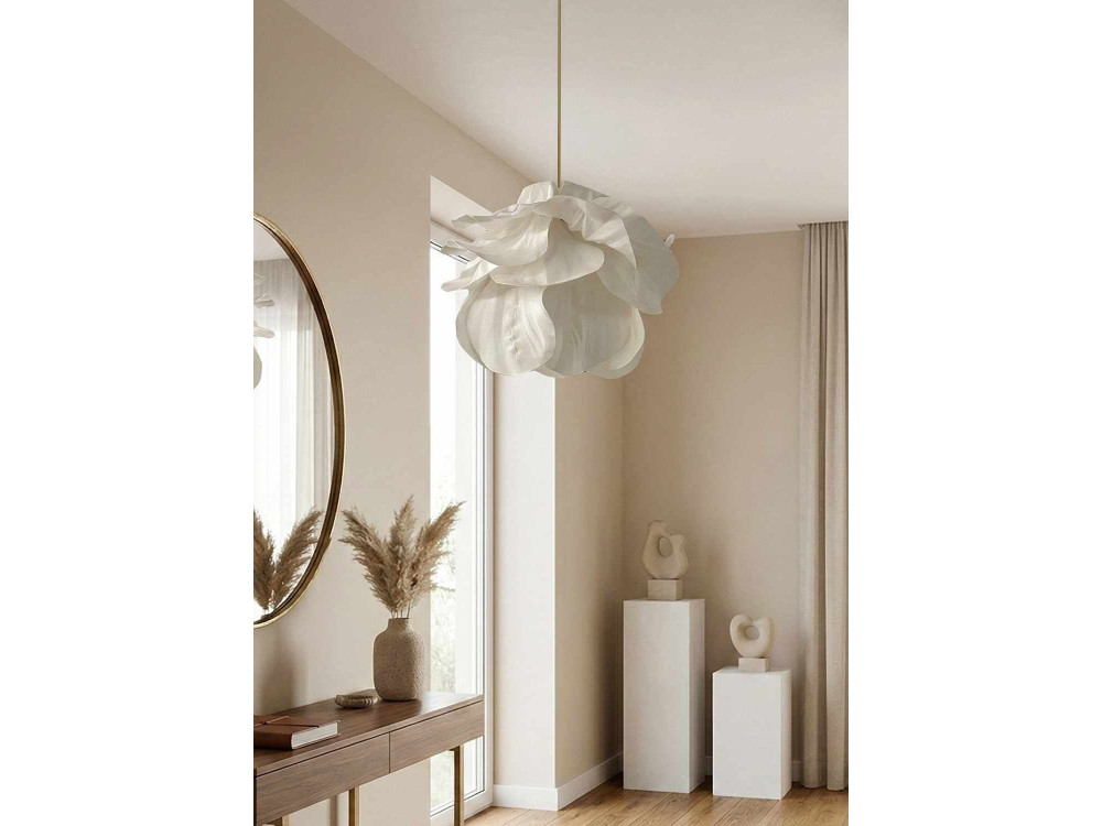 "MOD0007" Plastic Pendant Light - 48 x 48 cm - White