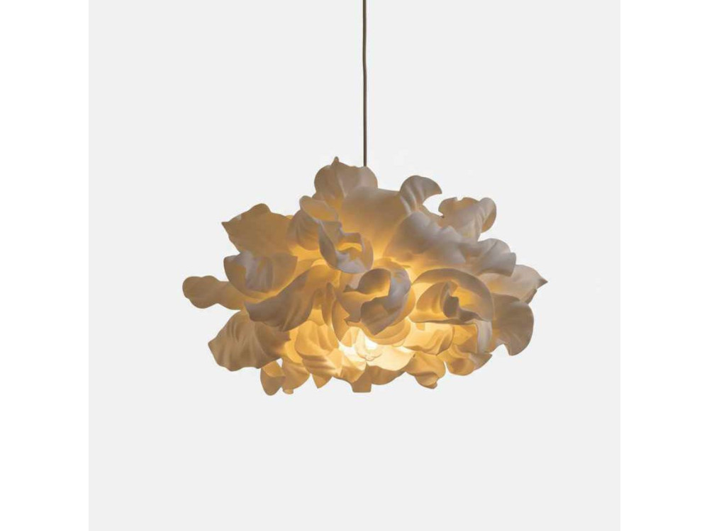 "MOD0018" Plastic Pendant Light - 48 x 48 cm - Cream