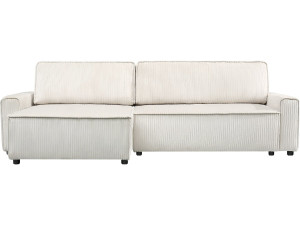 Montaigne convertible and reversible corduroy corner sofa - 3 seats - Beige