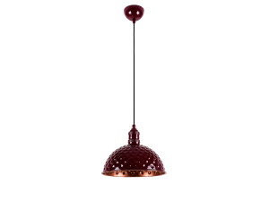 "Echo" Metal Pendant Light - 26 x 26 cm - Bordeaux