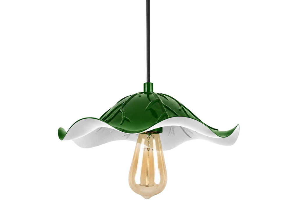 "Liana" Metal Pendant Light - 29 x 29 cm - Light Green