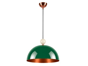"Bubble" Metal Pendant Light - 40 x 40 cm - Dark Green