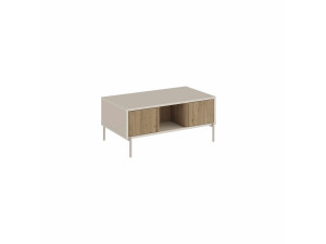 "VENTRO" Wooden Coffee Table - 100 x 42 x 60 cm - Stoneware