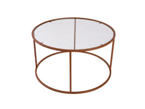 "Orange-Trs-80-Nrd-Srk" Wooden Coffee Table - 80 x 43 x 80 cm - Orange