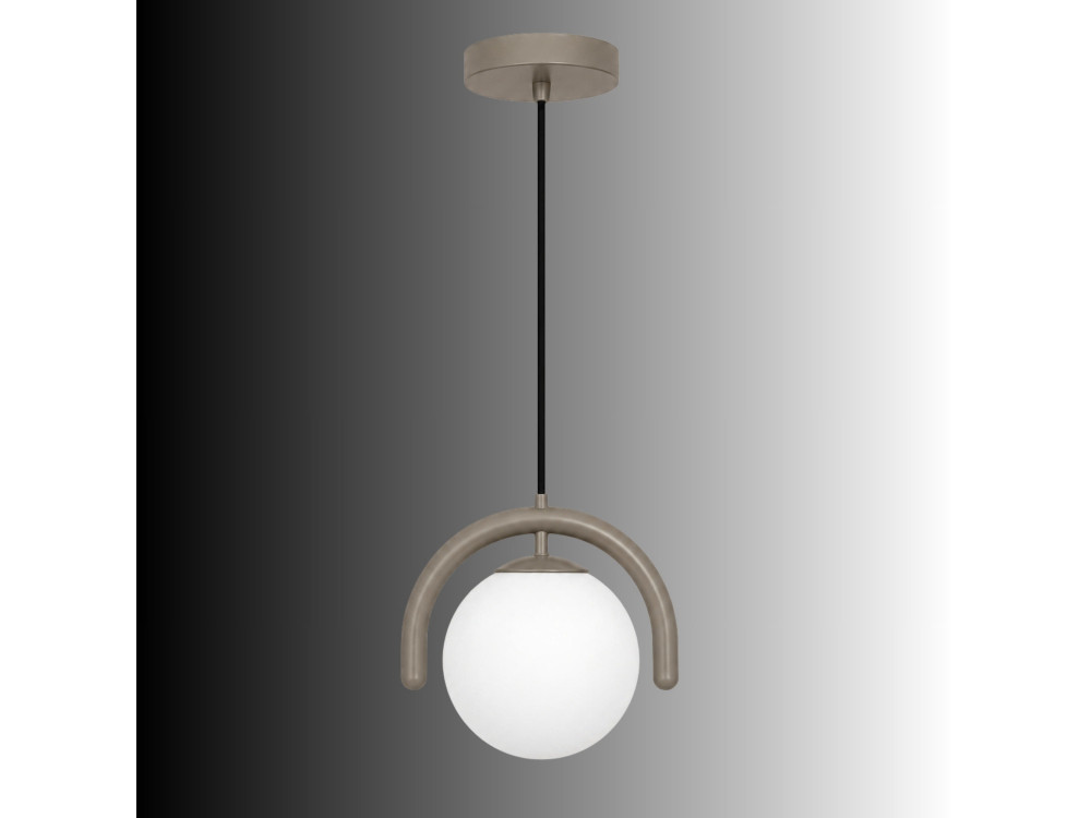 "GEDIK-20441" Metal Pendant Light - 20 x 20 cm - Gray