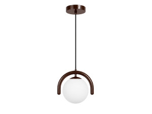 "GEDIK-20441" Metal Pendant Light - 20 x 20 cm - Brown