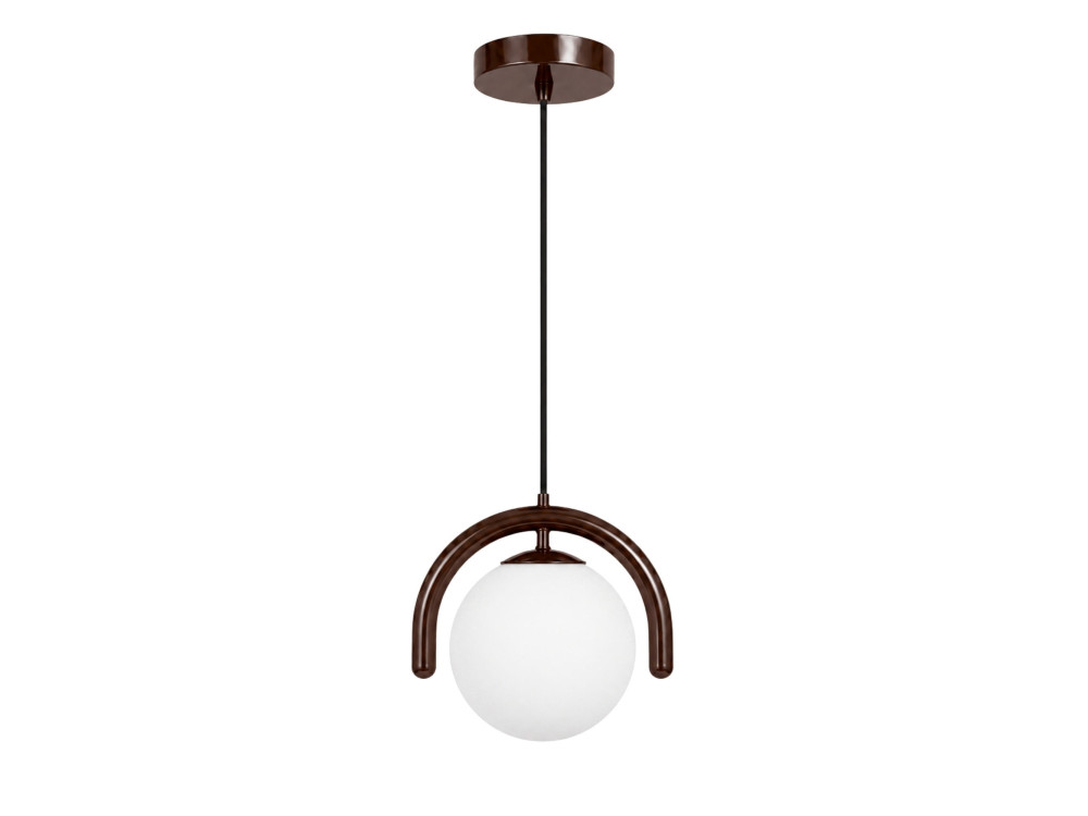 "GEDIK-20441" Metal Pendant Light - 20 x 20 cm - Brown