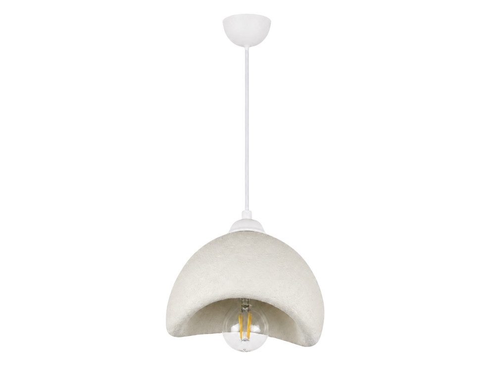 "Vegas" Metal Pendant Light - 21 x 20 cm - White