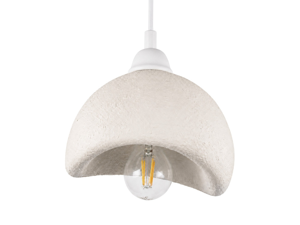 "Vegas" Metal Pendant Light - 21 x 20 cm - White