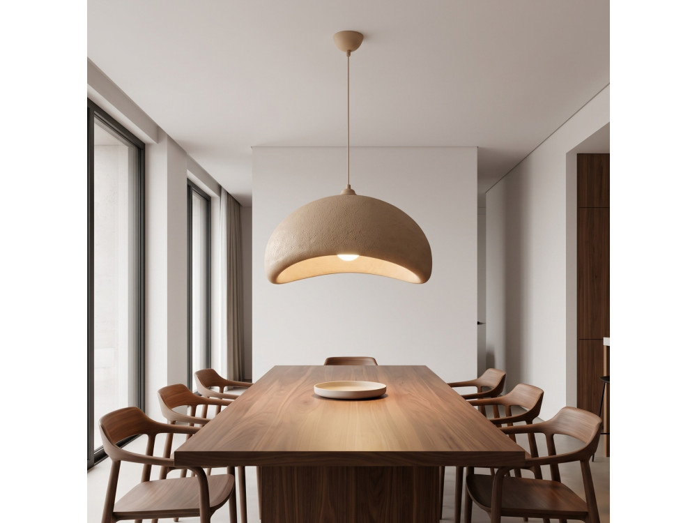 "Vegas" Metal Pendant Light - 64 x 51 cm - Beige