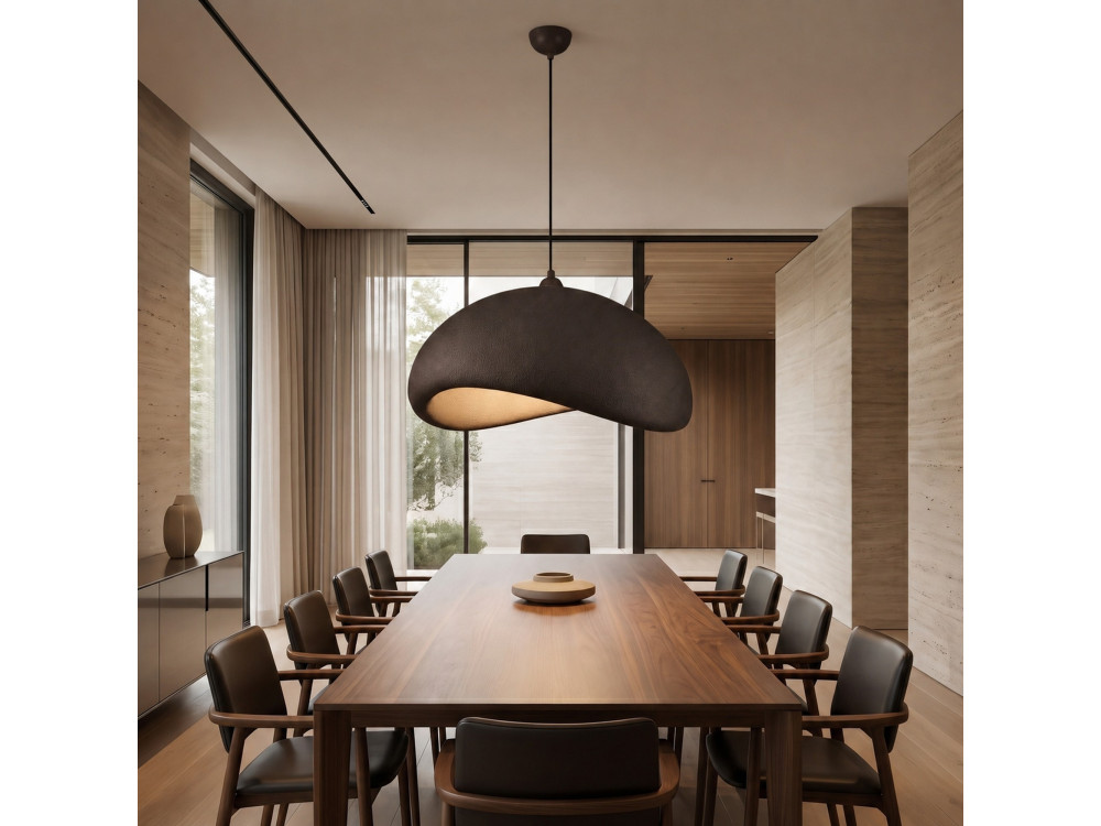 "Vegas" Metal Pendant Light - 64 x 51 cm - Brown