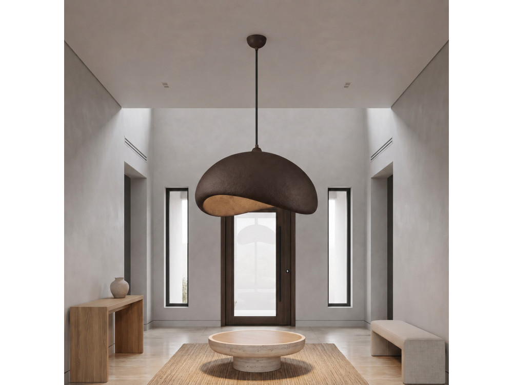 "Vegas" Metal Pendant Light - 64 x 51 cm - Brown