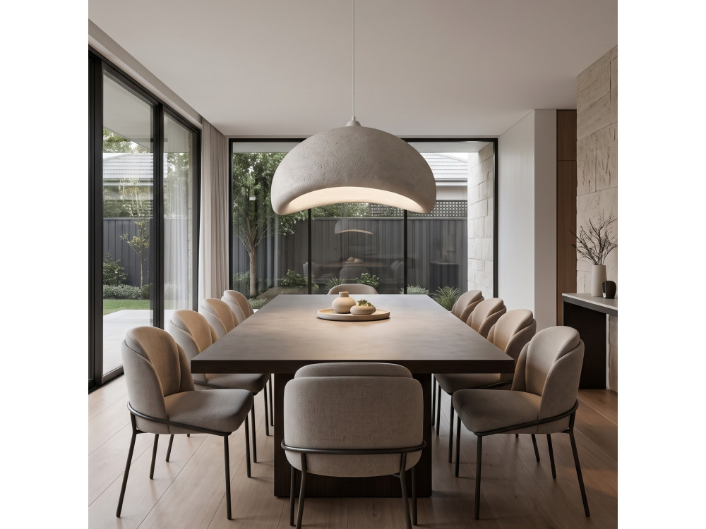 "Vegas" Metal Pendant Light - 64 x 51 cm - White