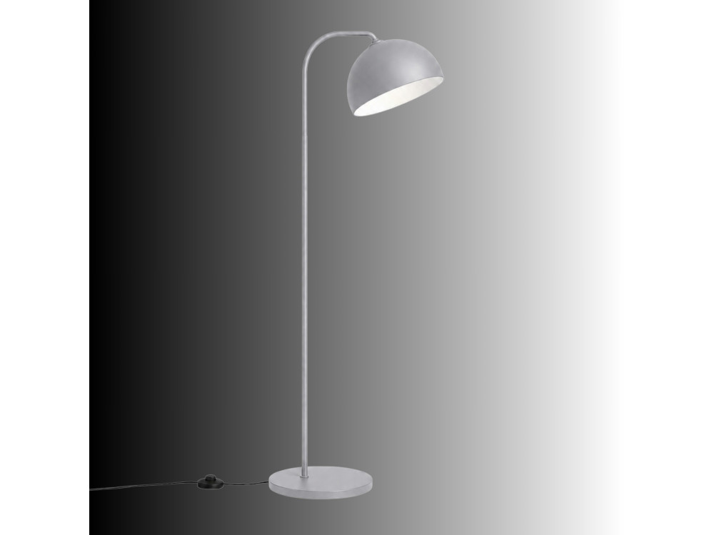 "Yaka" Metal Floor Lamp - 51 x 51 cm - Gray
