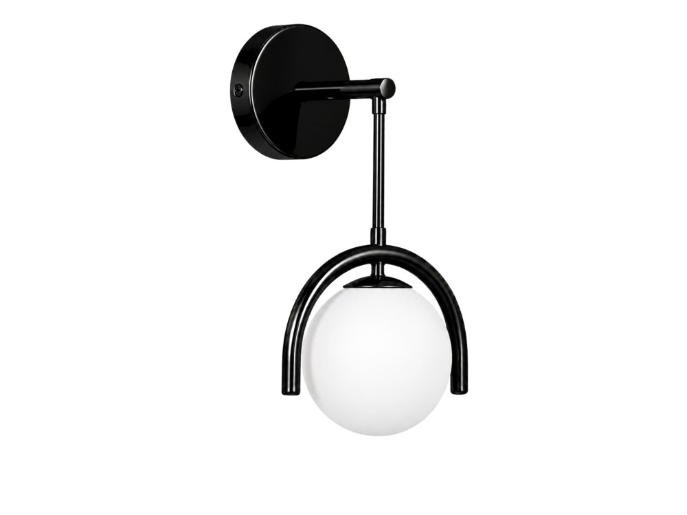 "GEDIK-20445" Metal Wall Sconce - 20 x 20 cm - Black
