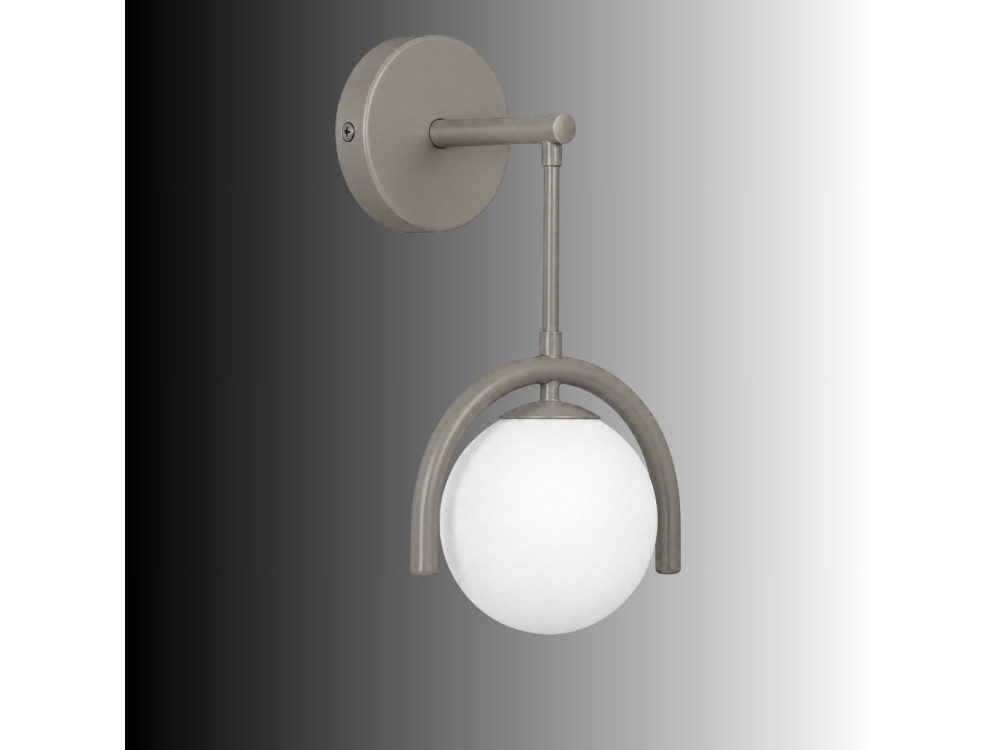 "GEDIK-20445" Metal Wall Sconce - 20 x 20 cm - Gray