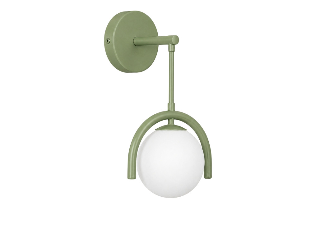 "GEDIK-20445" Metal Wall Sconce - 20 x 20 cm - Mint Green