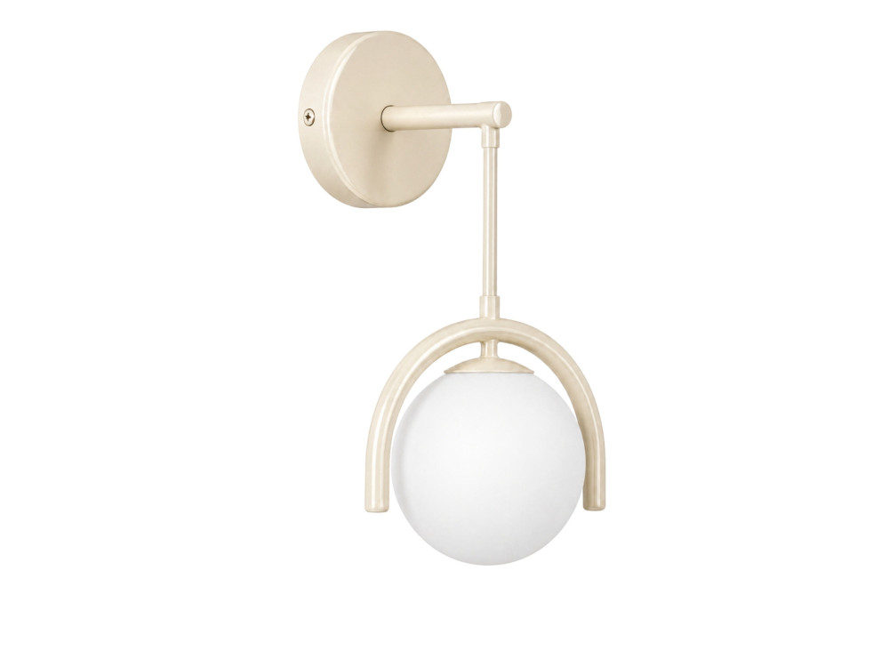"GEDIK-20445" Metal Wall Sconce - 20 x 20 cm - Beige