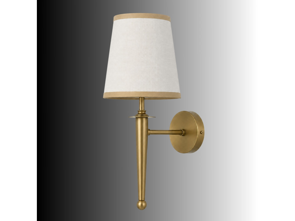 "Milano" Metal Wall Sconce - 22 x 22 cm - Beige