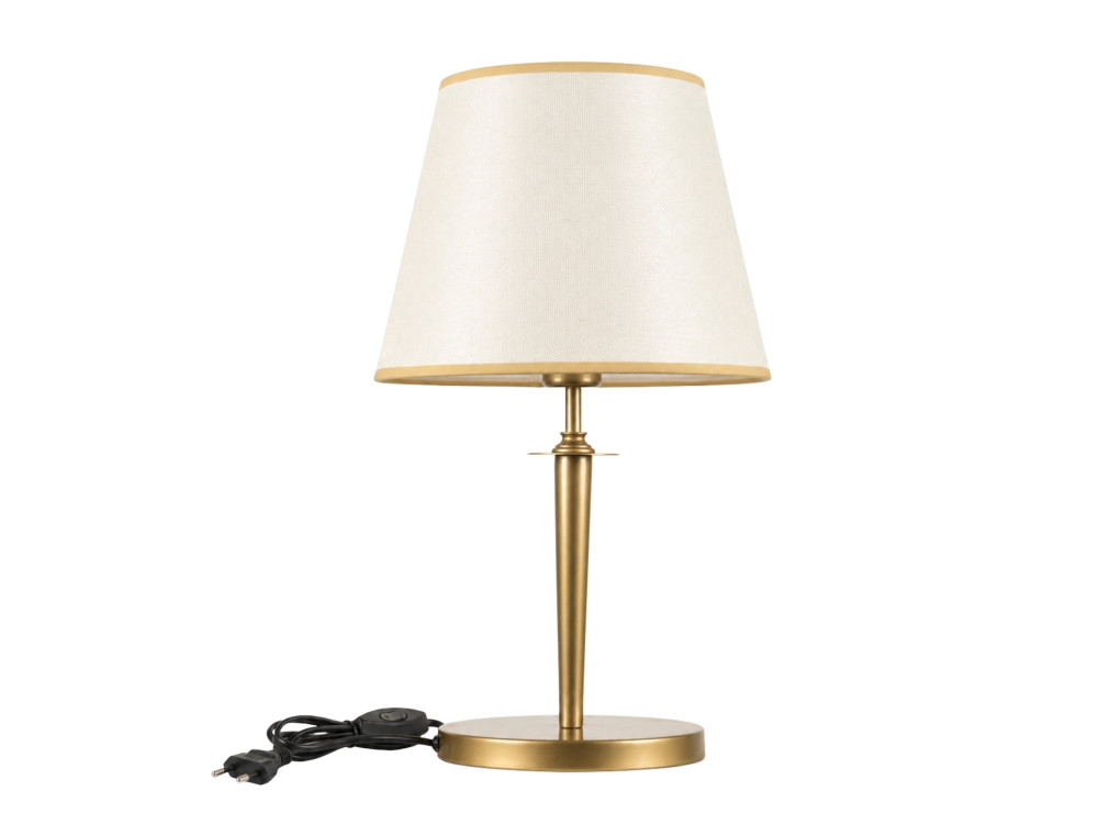 "Milano" Metal Table Lamp - 31 x 31 cm - Beige