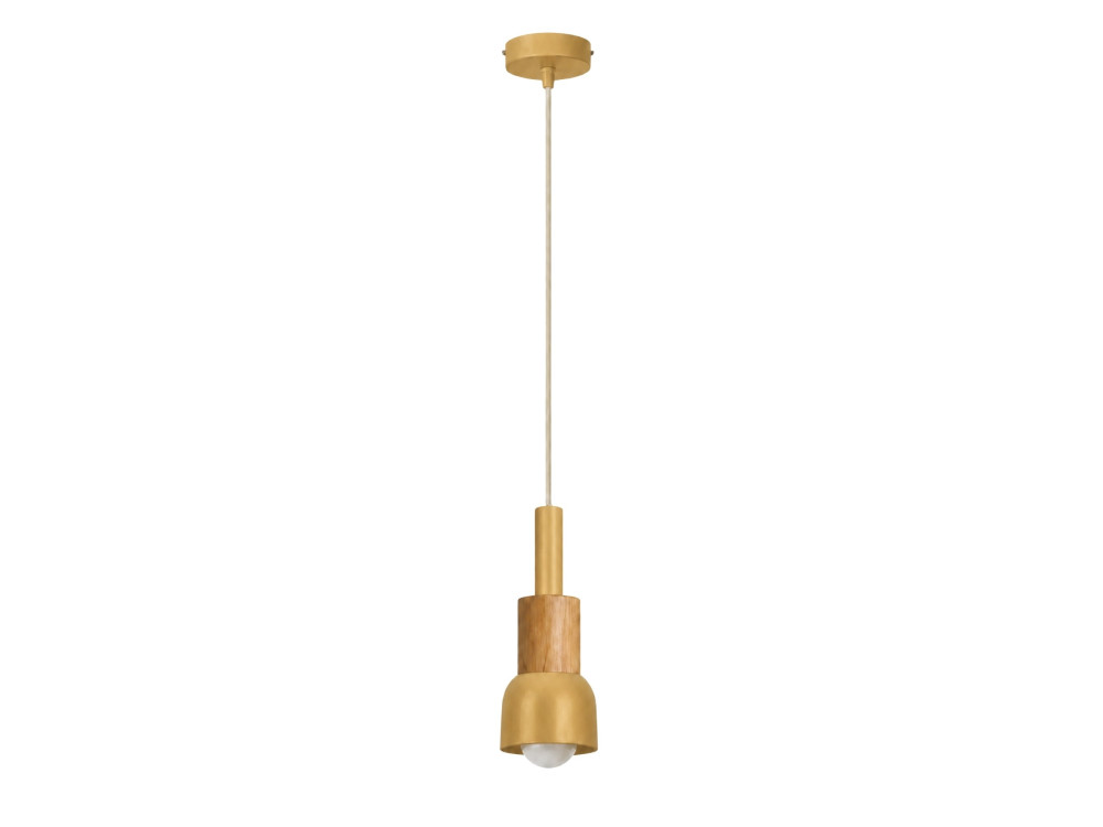 "Elwood" Metal Pendant Light - 10 x 25 cm - Yellow