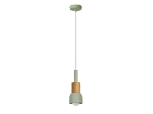 "Elwood" Metal Pendant Light - 10 x 25 cm - Green