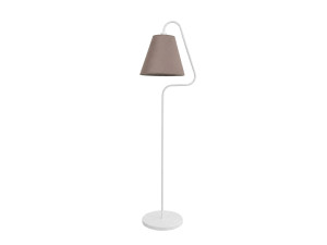 "Altur" Metal Floor Lamp - 45 x 35 x 162 cm - White