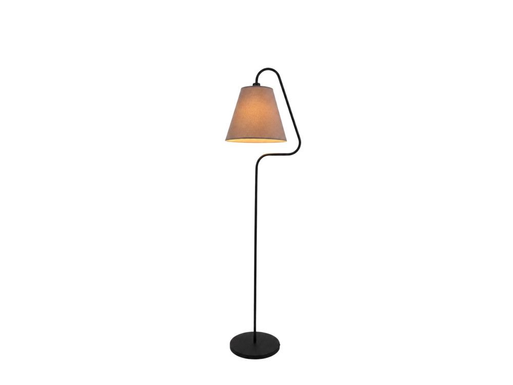 "Altur" Metal Floor Lamp - 45 x 35 x 162 cm - Black