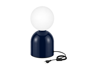 "Pupa" Metal Table Lamp - 14 x 14 x 25 cm - Blue