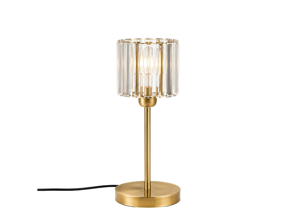 "Yakops" Metal Table Lamp - 17 x 17 x 50 cm - Yellow