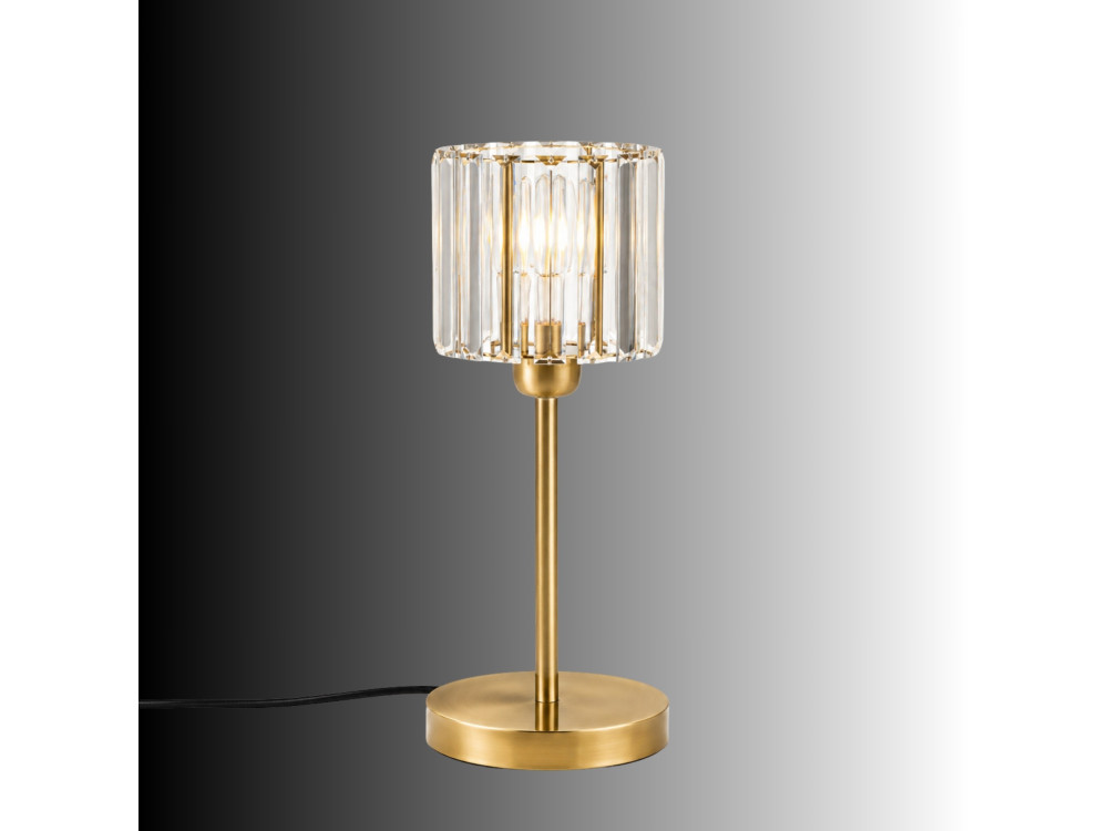 "Yakops" Metal Table Lamp - 17 x 17 x 50 cm - Yellow