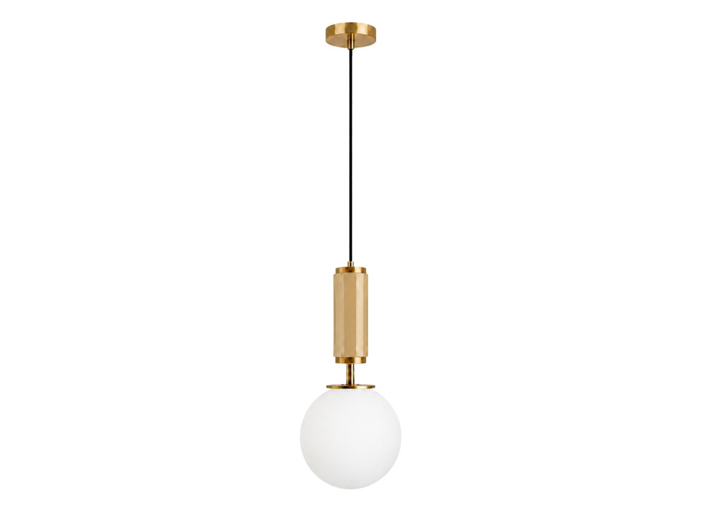 "Moira" Metal Pendant Light - 15 x 15 x 120 cm - Yellow