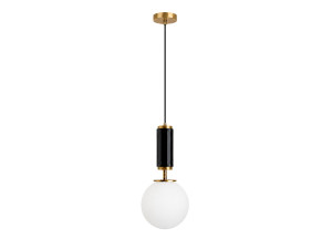 "Moira" Metal Pendant Light - 15 x 15 x 120 cm - Black