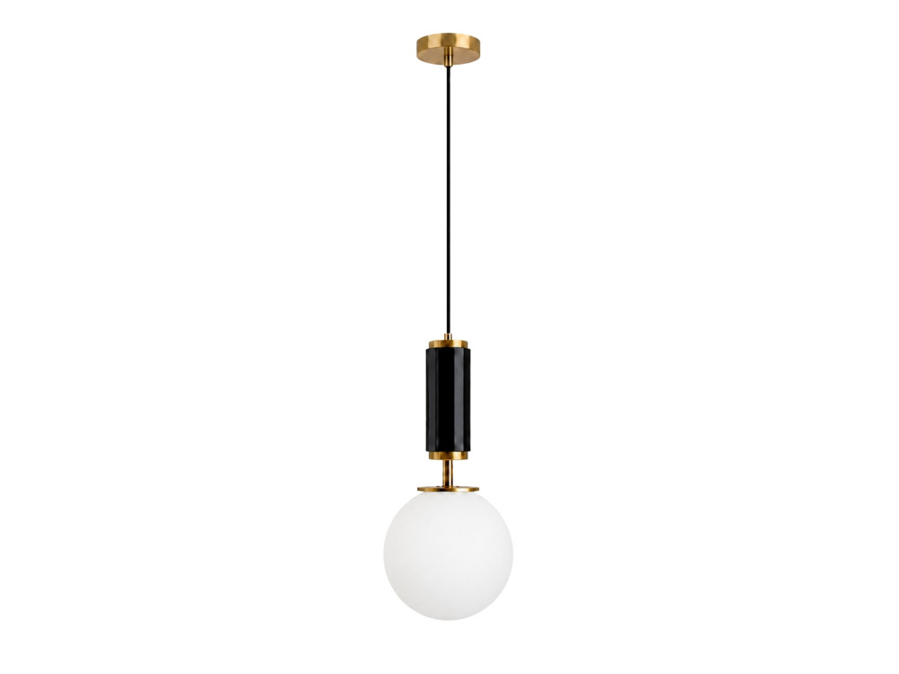 "Moira" Metal Pendant Light - 15 x 15 x 120 cm - Black