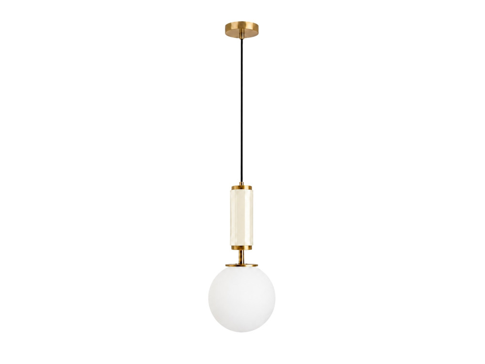 "Moira" Metal Pendant Light - 15 x 15 x 120 cm - Beige