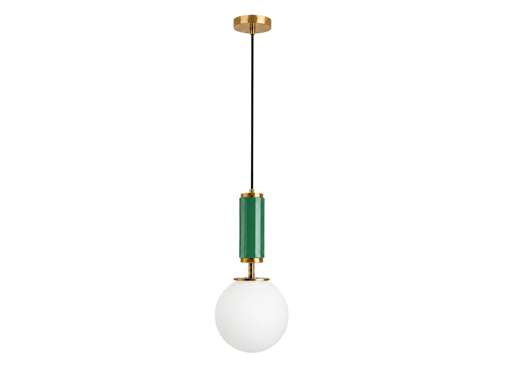 "Moira" Metal Pendant Light - 15 x 15 x 120 cm - Green
