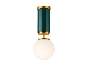 "Moira" Metal Ceiling Light - 15 x 15 x 38 cm - Green