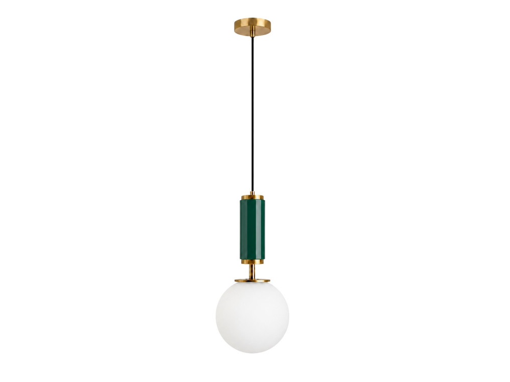 "Moira" Metal Pendant Light - 15 x 15 x 120 cm - Green