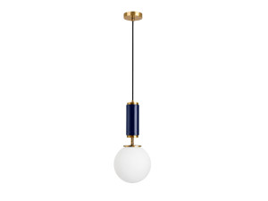 "Moira" Metal Pendant Light - 15 x 15 x 120 cm - Blue